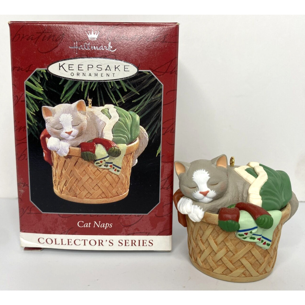 1998 Hallmark Cat Naps Series‎ Ornament SKU U122